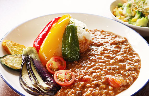 彩り野菜のキーマカレー